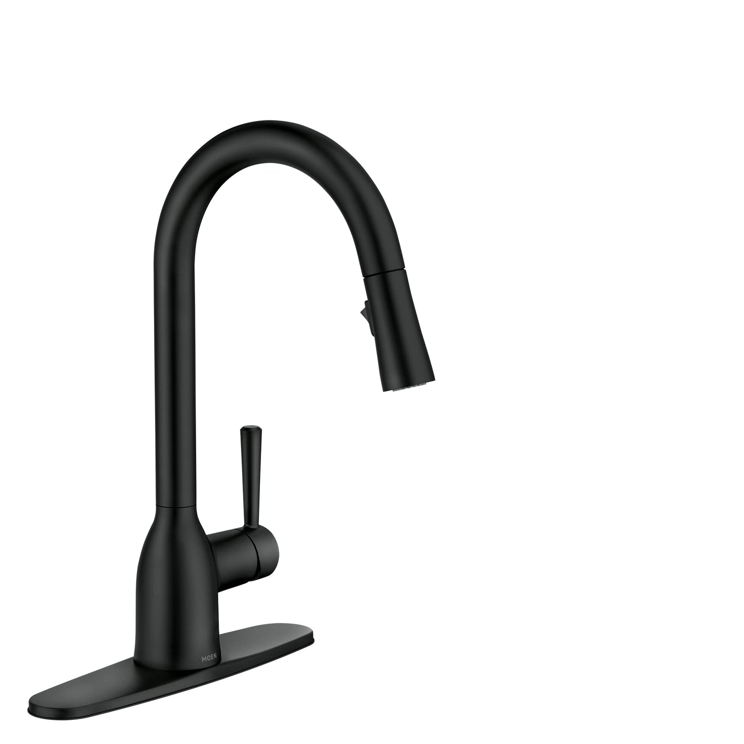 Moen Adler Spot Resist Stainless One-Handle High Arc Kitchen Sink Faucet with Power Clean, Kitchen Faucet with Pull Down Sprayer, 87233SRS