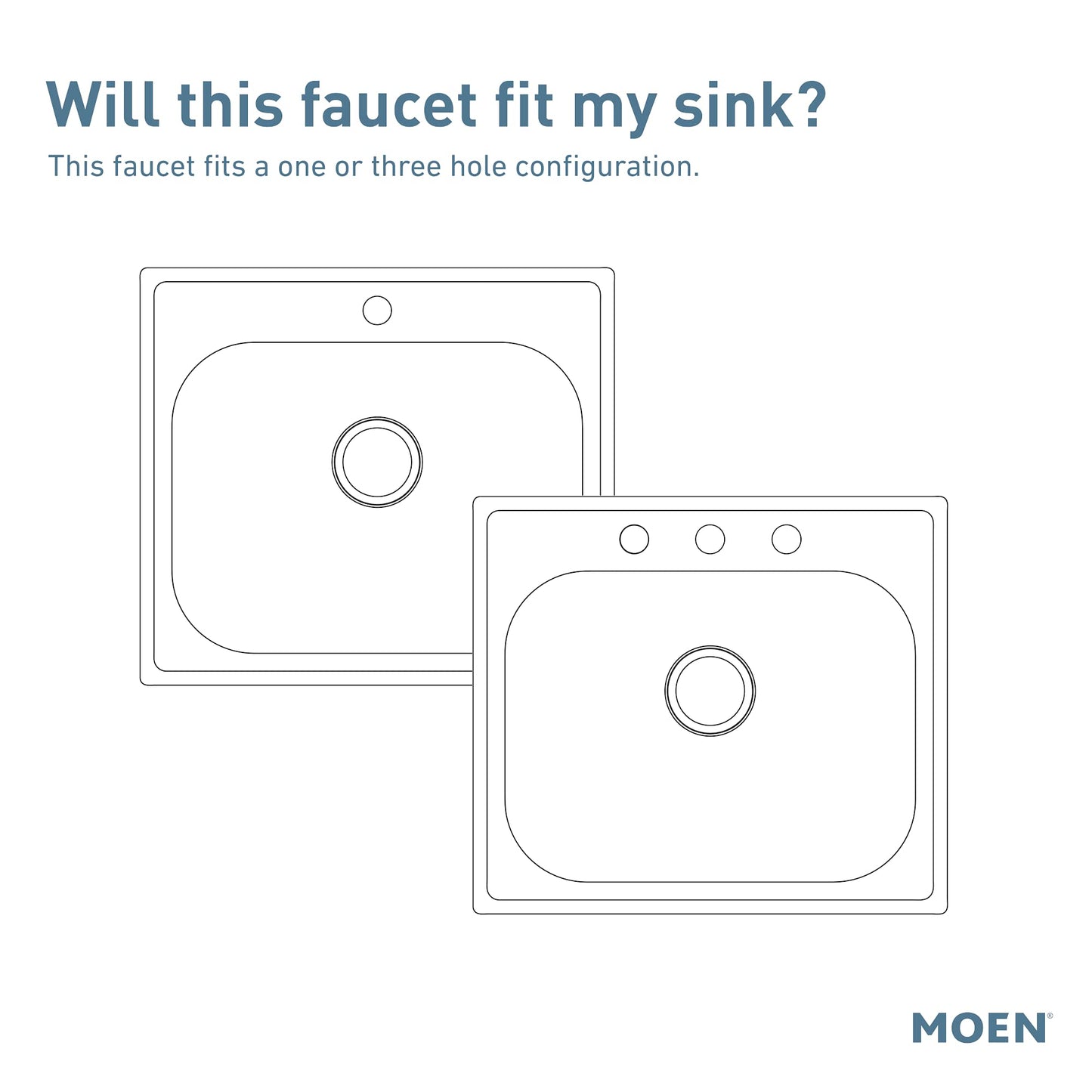Moen Adler Spot Resist Stainless One-Handle High Arc Kitchen Sink Faucet with Power Clean, Kitchen Faucet with Pull Down Sprayer, 87233SRS
