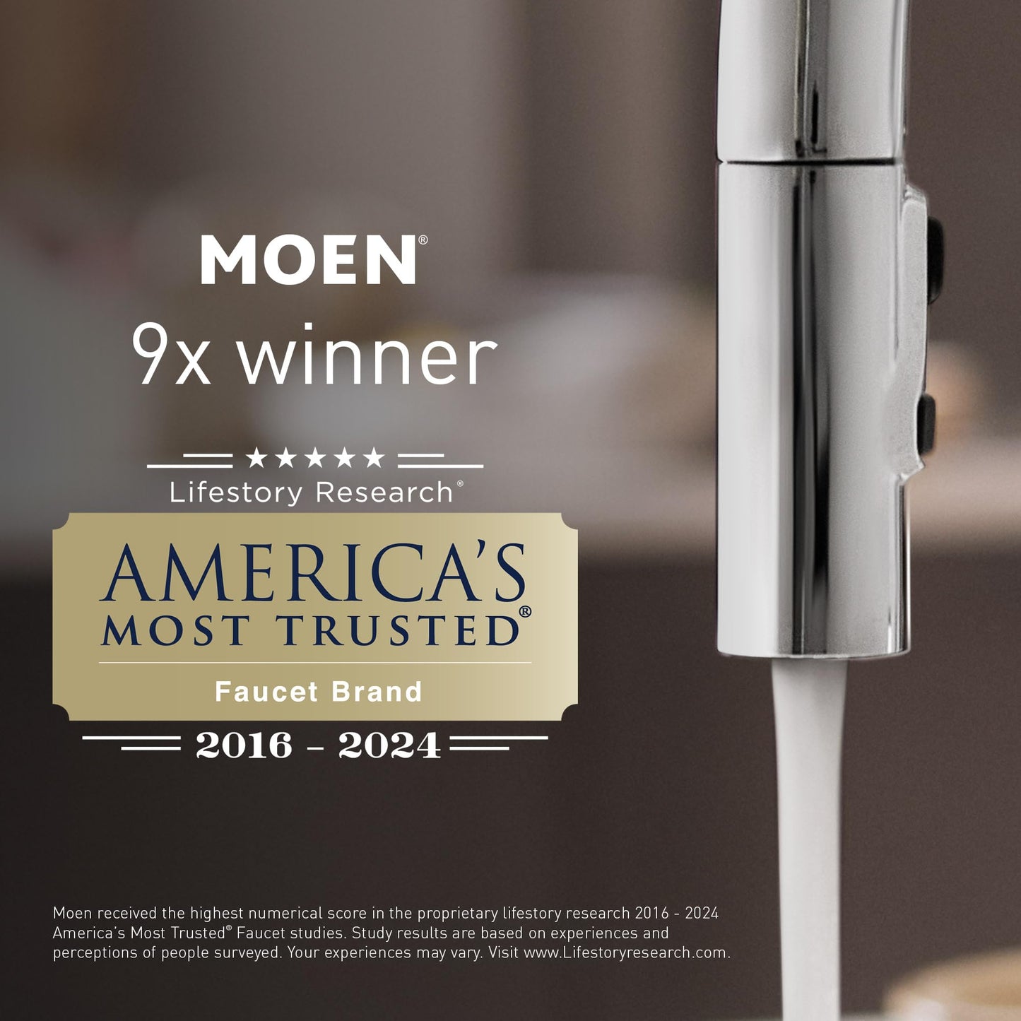 Moen Adler Spot Resist Stainless One-Handle High Arc Kitchen Sink Faucet with Power Clean, Kitchen Faucet with Pull Down Sprayer, 87233SRS