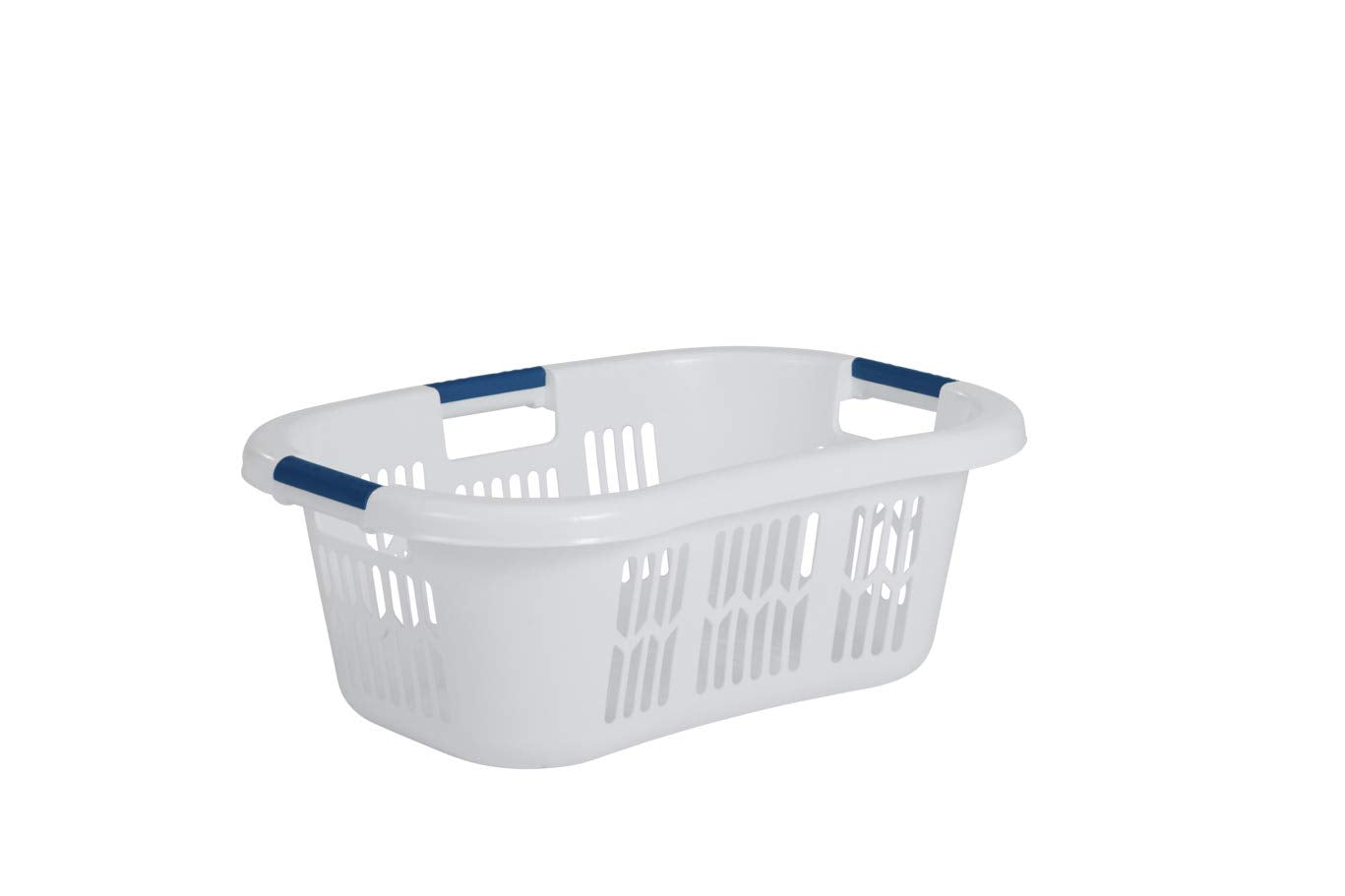 Rubbermaid Laundry Basket, XL Hip-Hugger Basket, 2.1-Bushel, White, Laundry, Storage/Bathroom/Bedroom/Home Closet